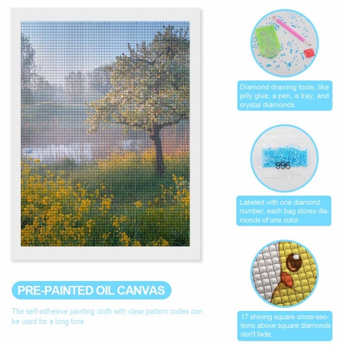 Glitter DIY Canvas Wall Art 12"×16"