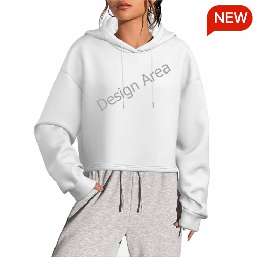 All-Over Print Women's Crop Top Hoodie