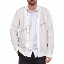 Men's Ribbed Cardigan (Model H73)