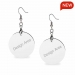 Wooden Earrings Pendant (Circular)