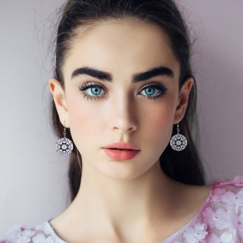 Wooden Earrings Pendant (Circular)