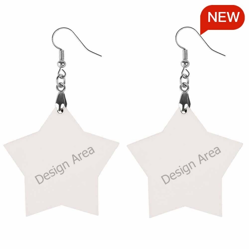 Wooden Earrings Pendant (Start Shape)