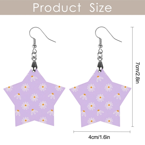 Wooden Earrings Pendant (Start Shape)