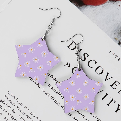 Wooden Earrings Pendant (Start Shape)