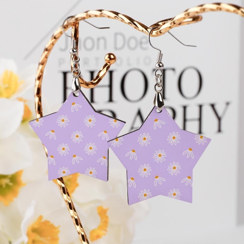 Wooden Earrings Pendant (Start Shape)