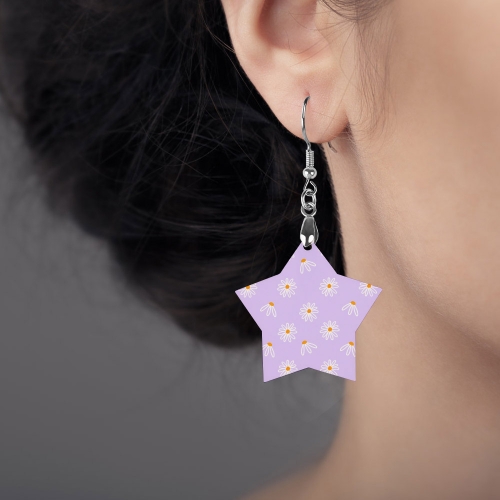Wooden Earrings Pendant (Start Shape)