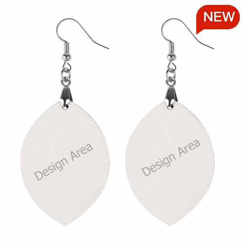Wooden Earrings Pendant (Apricot Shape)