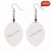 Wooden Earrings Pendant (Apricot Shape)