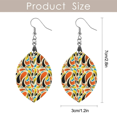 Wooden Earrings Pendant (Apricot Shape)