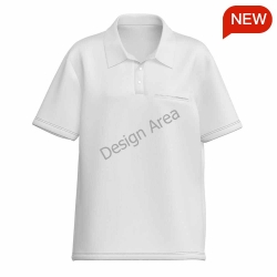 All Over Print Women's Pocket Polo Shirt