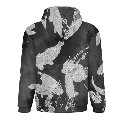 Men's Double Layer Fleece Zippered Hoodie