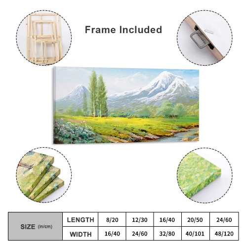 Frame Canvas Print 16"x8" (Horizontal)