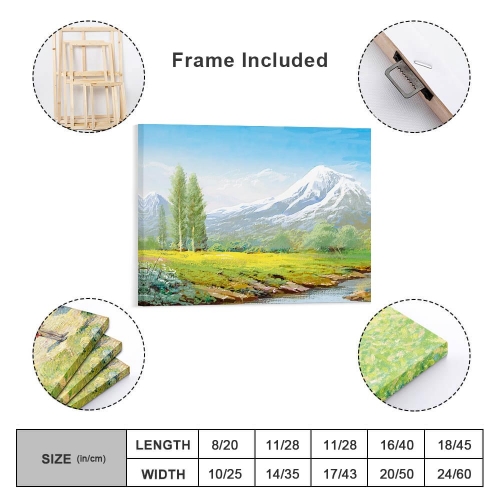 Frame Canvas Print 14"x11" (Horizontal)