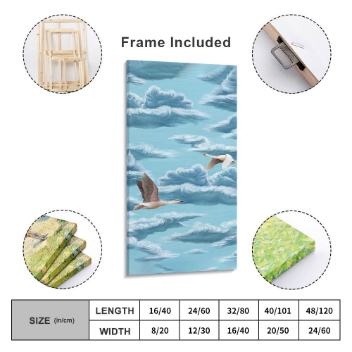 Frame Canvas Print 8"x16" (Vertical)