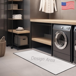 Area Rug with Black Binding 48"x16"