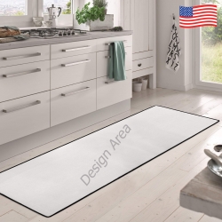 Area Rug with Black Binding 60"x18"