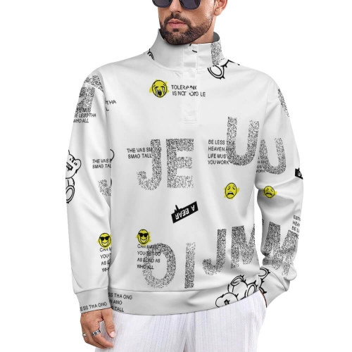 Men's Stand Collar Sweatshirt