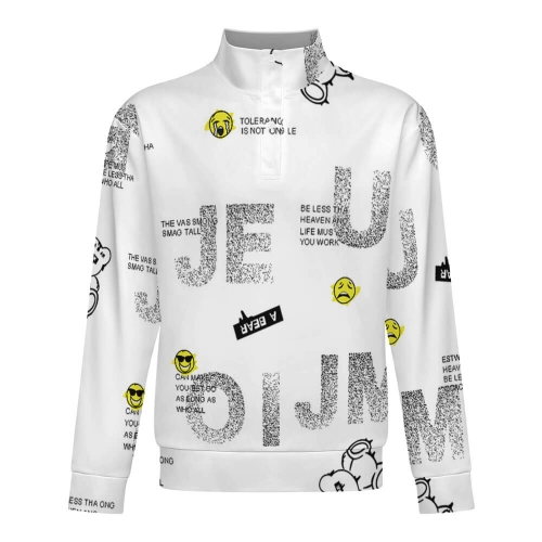 Men's Stand Collar Sweatshirt