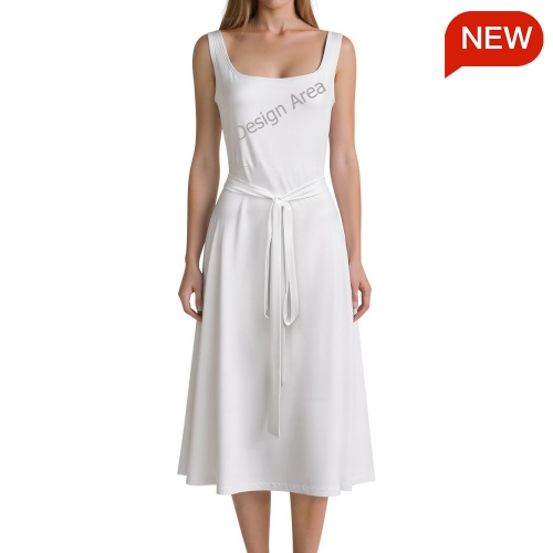 Tie Waist Sleeveless Dress