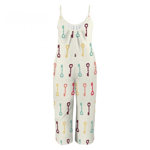 Pleated Cami Pocket Wide Leg Jumpsuit