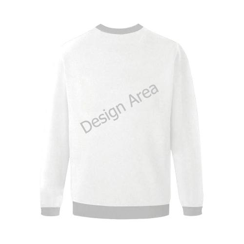 Men's Oversized Fleece Crew Sweatshirt (Model H18)