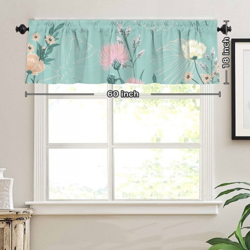 Window Curtain Valance 60"x18"