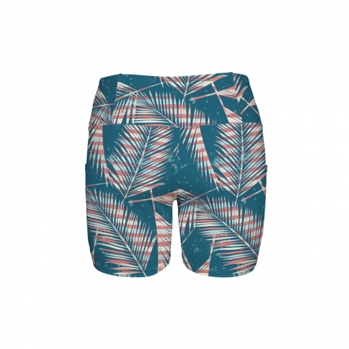 High Waist Deep Pockets Yoga Shorts