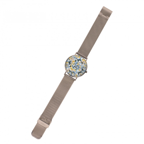 Men's Steel Bracelet Watch Without Numbers