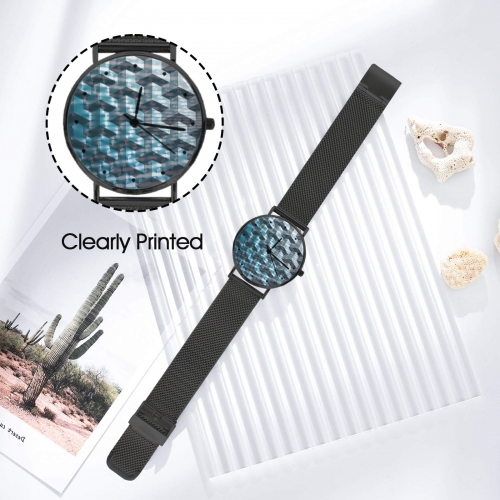 Men's Steel Bracelet Watch Without Numbers