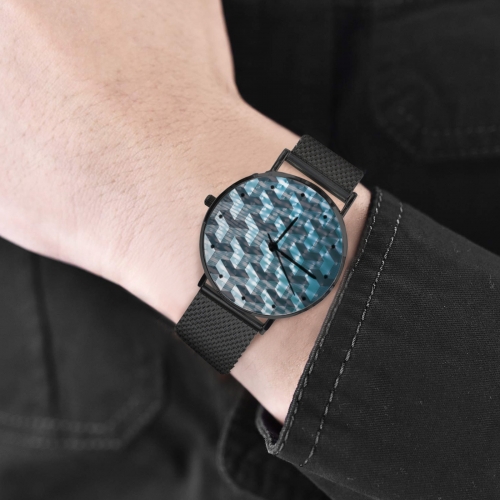 Men's Steel Bracelet Watch Without Numbers