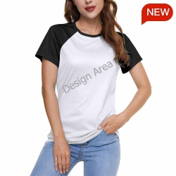 Women's Raglan T-Shirt (Front Side Printing)