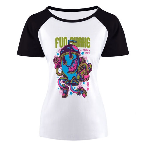 Women's Raglan T-Shirt (Front Side Printing)