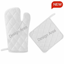 Heat Resistant Oven Mitt With Pot Holder