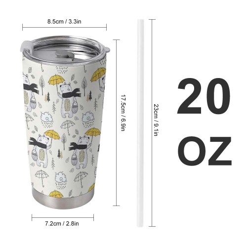 20oz Tapered Stainless Steel Tumbler