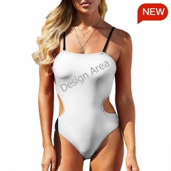 Women Cut Out Sides One Piece Swimsuit
