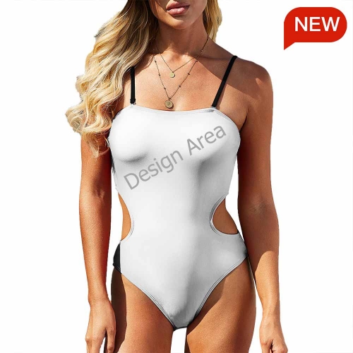 Women Cut Out Sides One Piece Swimsuit
