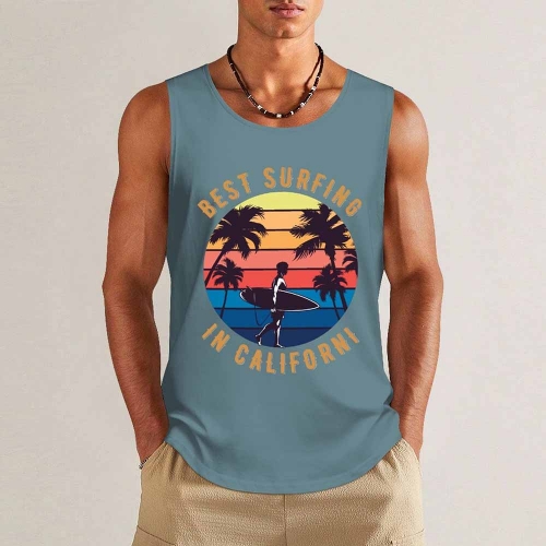 Men's Tank Top (EU Size) (Front Side Printing)
