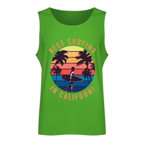Men's Tank Top (EU Size) (Front Side Printing)