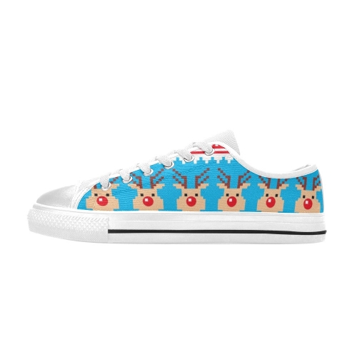 Kids' Low Top Canvas Shoes-4 Sides (Model 018)