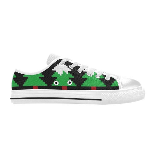 Kids' Low Top Canvas Shoes-4 Sides (Model 018)