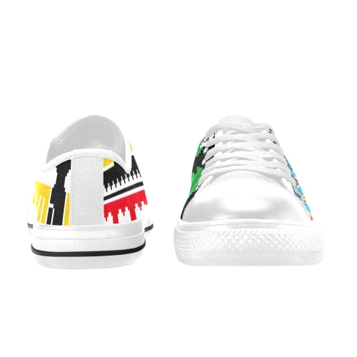 Kids' Low Top Canvas Shoes-4 Sides (Model 018)
