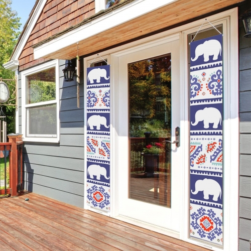 2PCS Hanging Door Banners 30x180cm