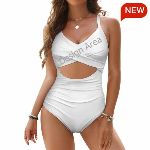 Women's Twist Front Tie Back Swimsuit