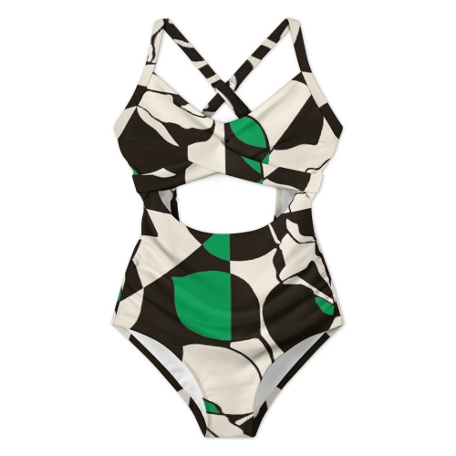 Women's Twist Front Tie Back Swimsuit