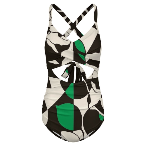 Women's Twist Front Tie Back Swimsuit