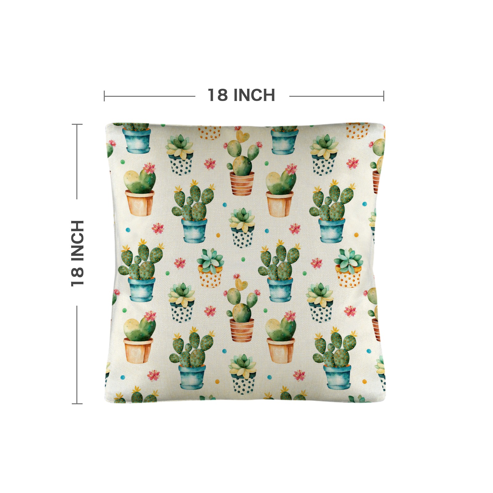 Linen Pillow Case 18x18inch (Set of 2)