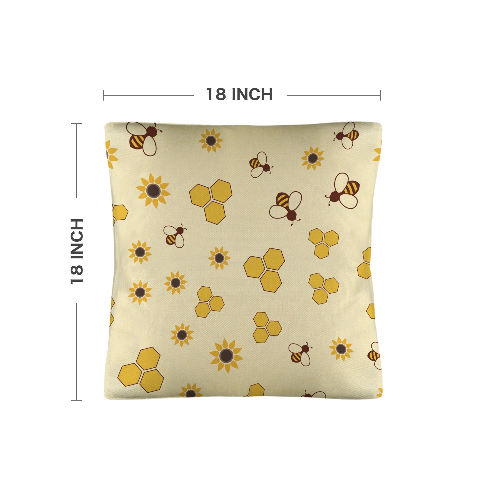 Linen Pillow Case 18x18inch (Set of 3)