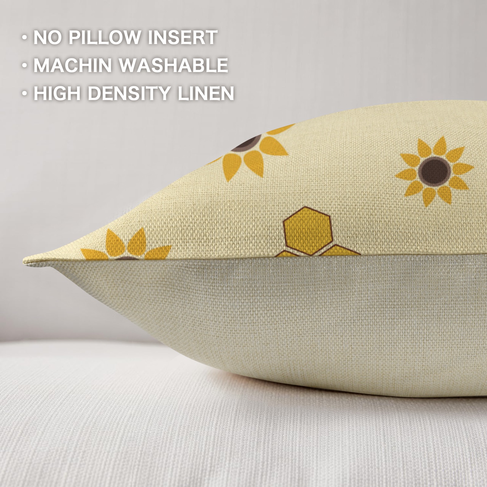 Linen Pillow Case 18x18inch (Set of 3)