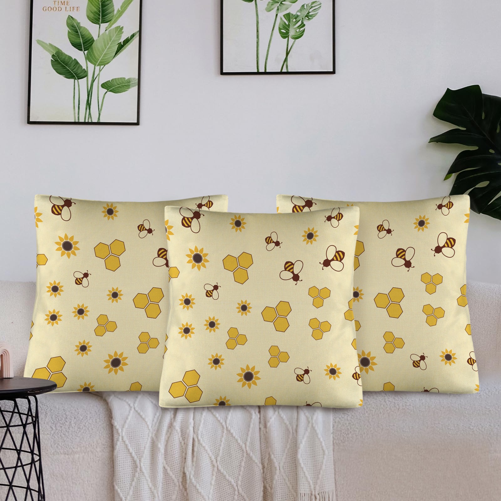 Linen Pillow Case 18x18inch (Set of 3)