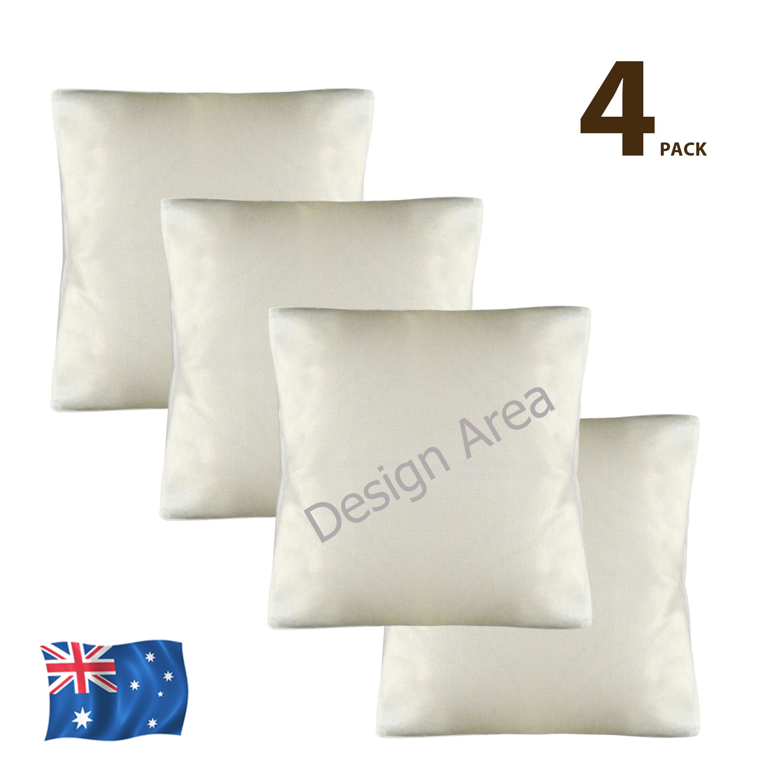 Linen Pillow Case 18x18inch (Set of 4)